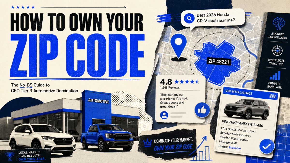 GEO Tier 3 Automotive Domination: MJS Advertising's Guide